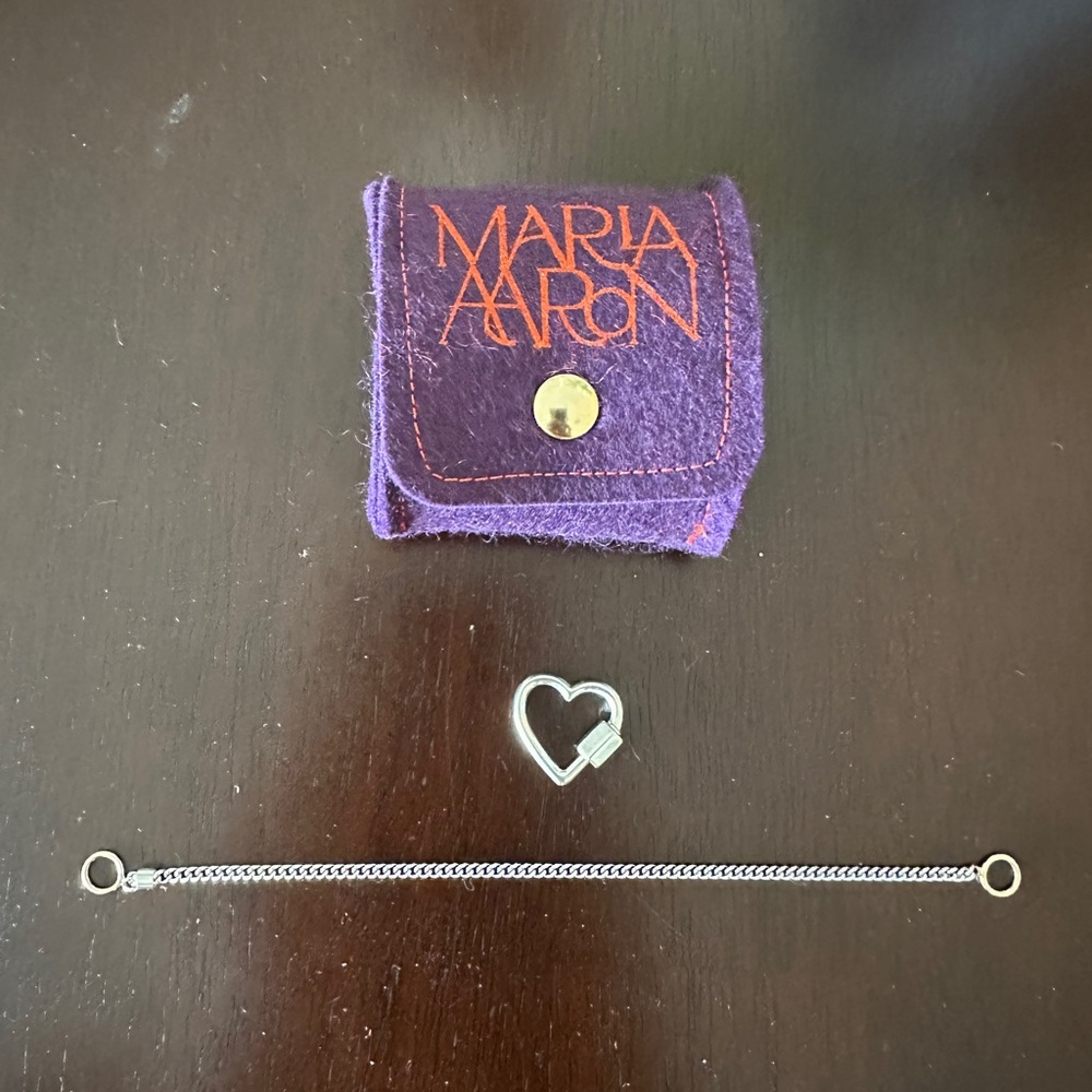 Marla Aaron Sterling Silver Chain and Lock